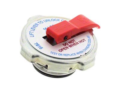 Steel Safety Lever Radiator Cap (86-95 Mustang)