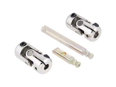 Steering Shaft Kit for Manual Steering; Stainless Steel (79-93 Mustang)