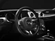 Steering Wheel Center Badge Accent Trim; Domed Carbon Fiber (15-23 Mustang)