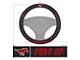 Steering Wheel Cover with Southern Methodist University Mustang and Pony Up Logo; Black (Universal; Some Adaptation May Be Required)