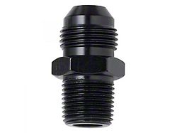 Straight Adapter; -8AN x 3/8-Inch NPT; Black