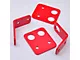 Strap Points; Red (15-23 Mustang GT, GT350)