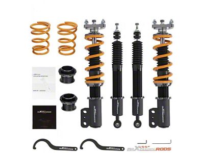 T6 Series Front and Rear Coil-Over Kit with 24-Way Damper Adjustment (94-04 Mustang)