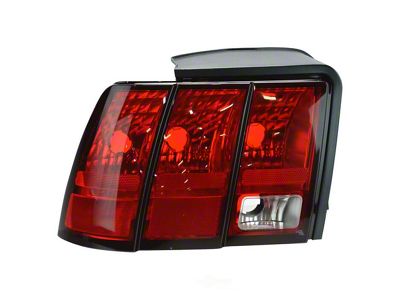 Tail Light; Black Housing; Clear Lens; Driver Side (99-04 Mustang, Excluding 99-01 Cobra)