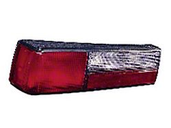 Replacement Tail Light; Chrome Housing; Red/Clear Lens; Driver Side (87-93 Mustang LX)