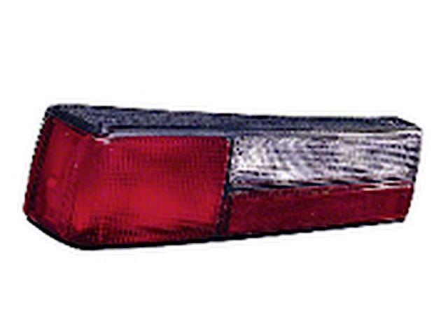 Replacement Tail Light; Chrome Housing; Red/Clear Lens; Driver Side (87-93 Mustang LX)