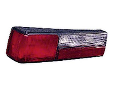 Replacement Tail Light; Chrome Housing; Red/Clear Lens; Driver Side (87-93 Mustang LX)