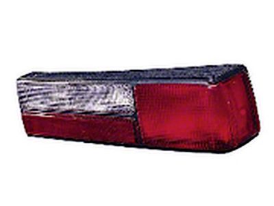 Replacement Tail Light; Chrome Housing; Red/Clear Lens; Passenger Side (87-93 Mustang LX)