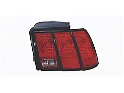 CAPA Replacement Tail Light; Chrome Housing; Red/Clear Lens; Passenger Side (99-04 Mustang, Excluding 99-01 Cobra)