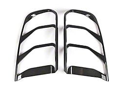 Tail Light Trim; Carbon Print (18-23 Mustang)