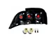 Factory Style Tail Lights; Matte Black Housing; Clear Lens (96-98 Mustang)