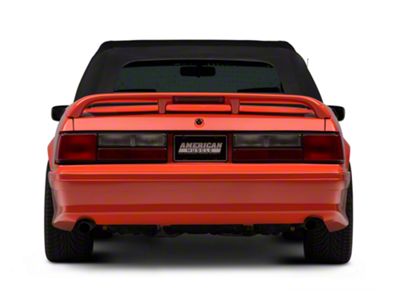 Stock Replacement Tail Lights; Black Housing; Red/Clear Lens (87-93 Mustang LX)