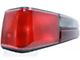 Stock Replacement Tail Lights; Black Housing; Red/Clear Lens (87-93 Mustang LX)