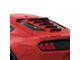 Tekno 1 Rear Window Louvers; Race Red (15-24 Mustang Fastback)