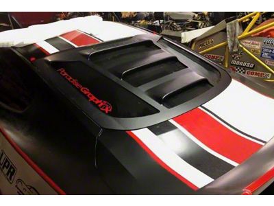 Tekno 2 Rear Window Louvers; Rapid Red (15-25 Mustang Fastback)