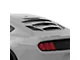 Tekno 3 Rear Window Louvers; Ingot Silver (15-24 Mustang Fastback)