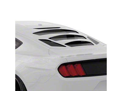 Tekno 3 Rear Window Louvers; Oxford White (15-25 Mustang Fastback)