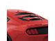Tekno 3 Rear Window Louvers; Race Red (15-24 Mustang Fastback)