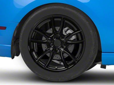 Track Pack Style Gloss Black Wheel; Rear Only; 19x10; 48mm Offset (10-14 Mustang)