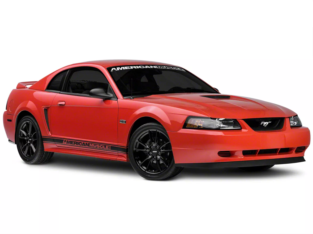 Mustang Track Pack Style Gloss Black Wheel; 19x8.5; 48mm