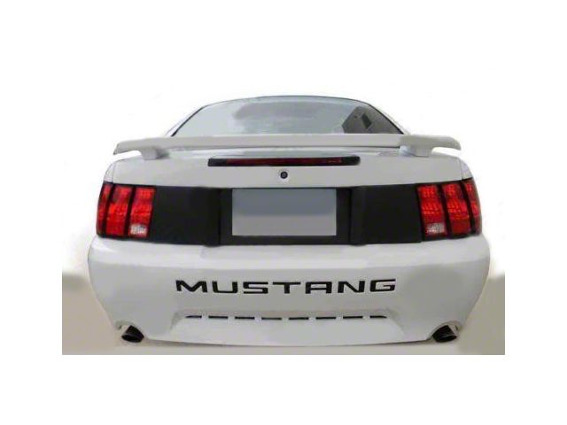 Trunk Deck Lid Rear Blackout Decal Stripes; Matte Black (99-04 Mustang)