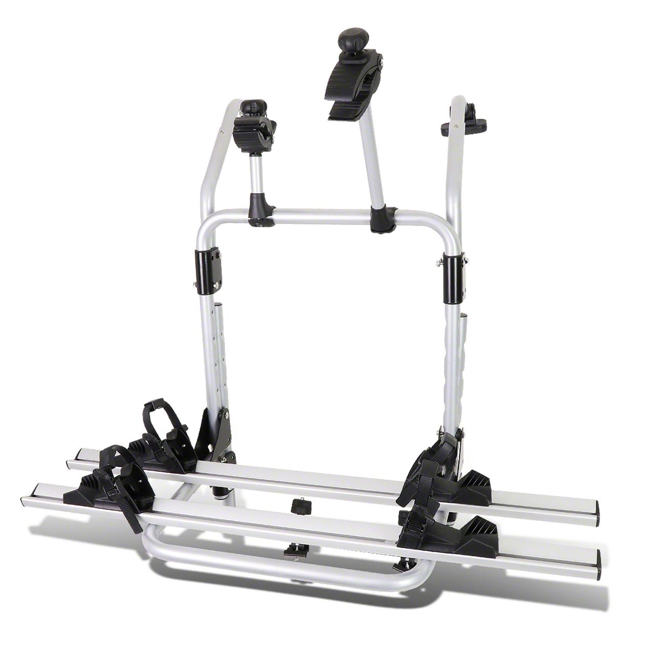 Mustang Trunk Mounted Bike Rack; 2-Bike; Silver (Universal; Some