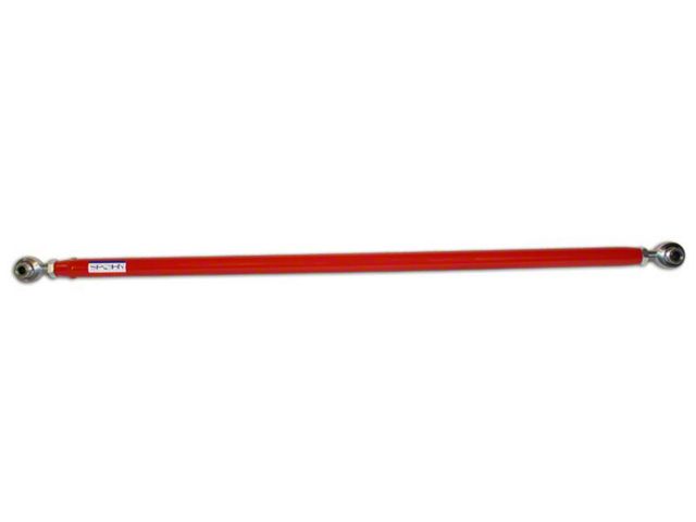 Tubular Adjustable Panhard Bar with Spherical Rod Ends; Bright Red (05-14 Mustang)