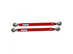 Tubular Adjustable Rear Lower Control Arms with Spherical Rod Ends; 4130N Chrome Moly; Bright Red (05-14 Mustang)