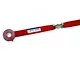 Tubular Adjustable Rear Lower Control Arms with Polyurethane Bushings; 4130N Chrome Moly; Bright Red (05-14 Mustang)