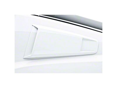 Type III Quarter Window Scoops; Unpainted (10-14 Mustang Coupe)