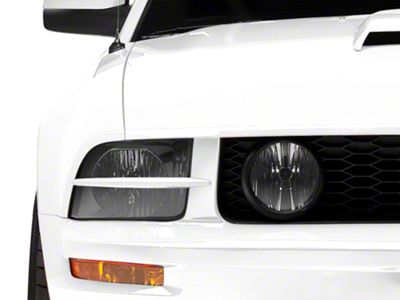 MMD Headlight Splitters; Unpainted (05-09 Mustang GT, V6)