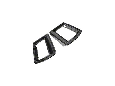 Upper Grille Inserts; Carbon Fiber (24-25 Mustang GT)
