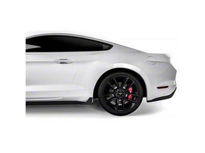V1R Pro Style Rocker Panel Winglets; Gloss Carbon Fiber Vinyl (15-23 Mustang GT, EcoBoost, V6)