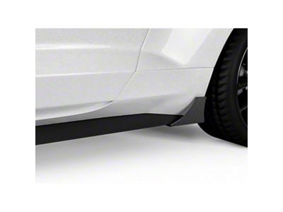 V1R Pro Style Rocker Panel Winglets; Textured Black (15-23 Mustang GT, EcoBoost, V6)