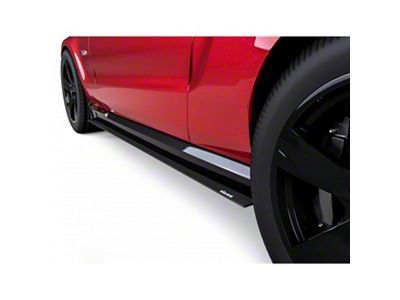 V1R Style Side Skirt Splitters; Dry Carbon Fiber Vinyl (05-14 Mustang)