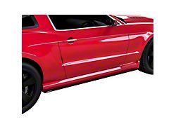 V1R Style Side Skirt Splitters; Urban Camo Vinyl (05-14 Mustang)