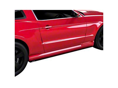 V1R Style Side Skirt Splitters; Urban Camo Vinyl (05-14 Mustang)