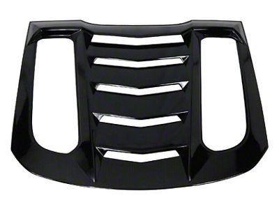 V2 Rear Window Louvers; Matte Black (15-25 Mustang Fastback)