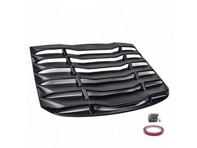 V2R Style Rear Window Louvers; Matte Black (15-24 Mustang Fastback)