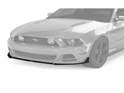 V3R Style Front Chin Splitter; Carbon Flash Metallic Vinyl (10-14 Mustang GT, V6)