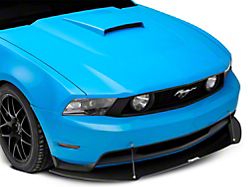 V3R Style Front Chin Splitter; Gloss Carbon Fiber Vinyl (10-14 Mustang GT, V6)