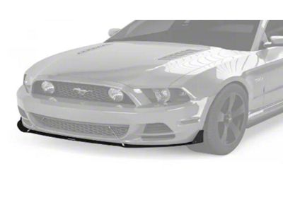 V3R Style Front Chin Splitter; Matte Black Vinyl (10-14 Mustang GT, V6)