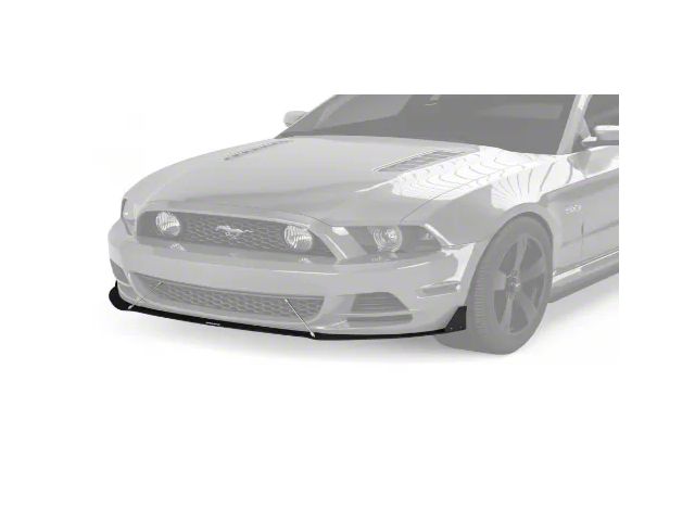V3R Style Front Chin Splitter; Matte Black Vinyl (10-14 Mustang GT, V6)
