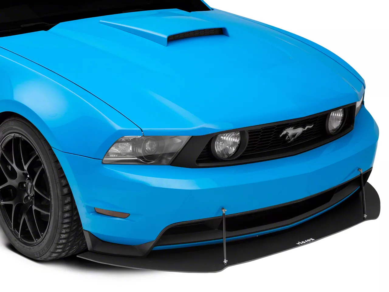 Mustang V3R Style Front Chin Splitter; Gloss Carbon Fiber Mustang V3R Style Front Chin Splitter; Gloss Carbon Fiber