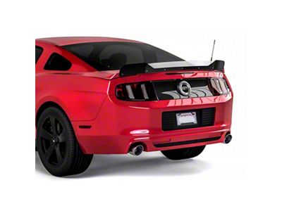V3R Wicker Bill Rear Spoiler Add-On; Carbon Flash Metallic Vinyl (10-14 Mustang)
