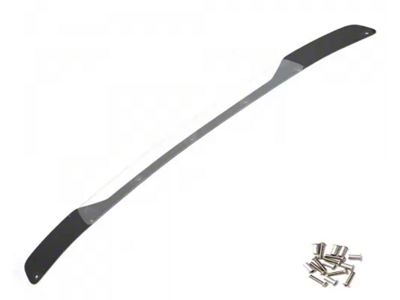 V3R Wicker Bill Rear Spoiler Add-On; Carbon Flash Metallic Vinyl (15-23 Mustang)