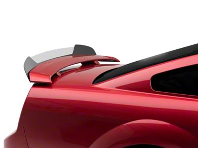 V3R Wicker Bill Rear Spoiler Add-On; Gloss Black (10-14 Mustang)