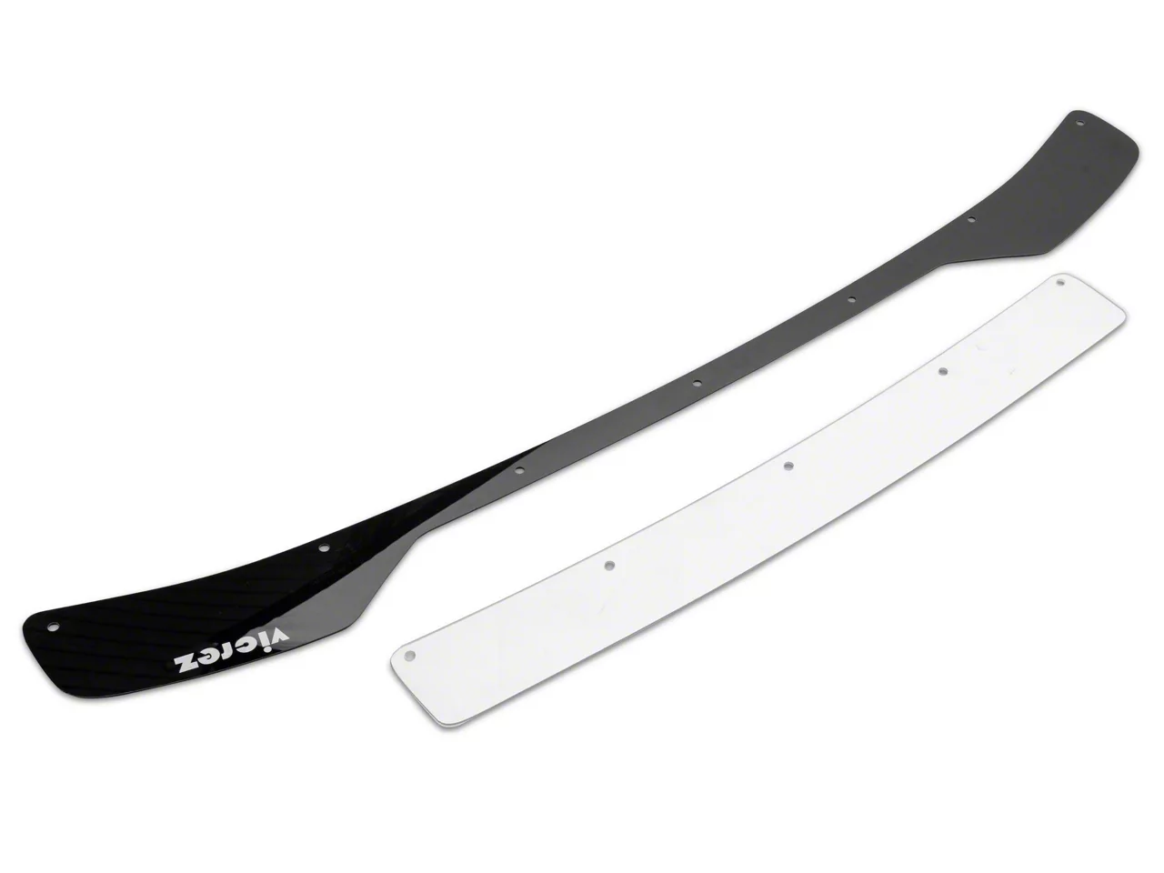 Mustangのギヤカー Mustang V3R Wicker Bill Rear Spoiler Add-On; Gloss Carbon