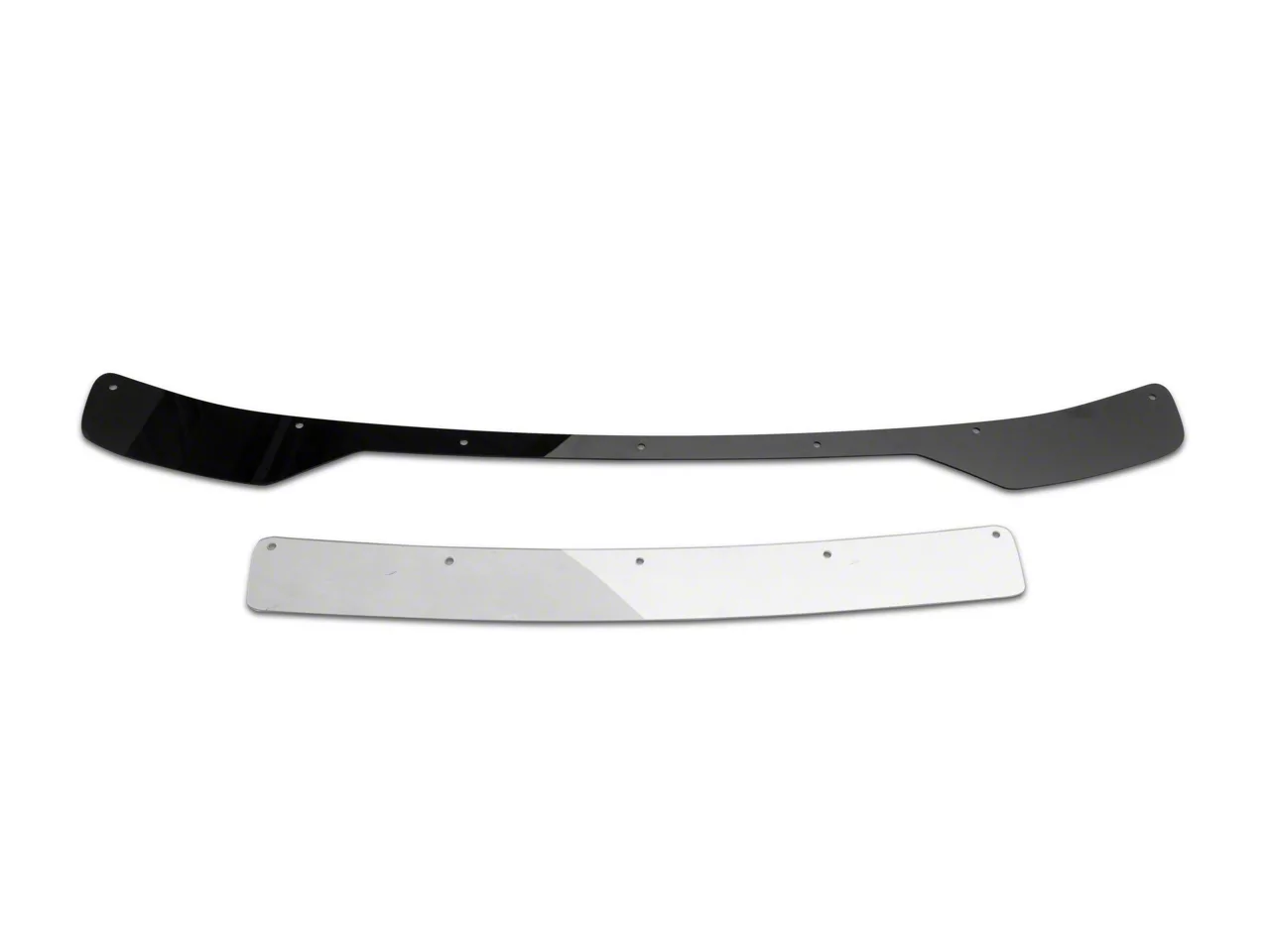 Mustang V3R Wicker Bill Rear Spoiler Add-On; Gloss Black (10