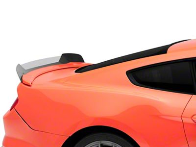 V3R Wicker Bill Rear Spoiler Add-On; Gloss Carbon Fiber Vinyl (15-23 Mustang)